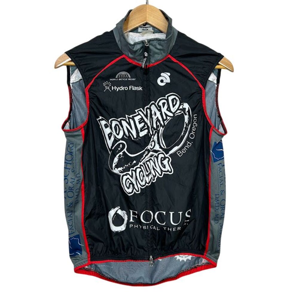 Champion System Boneyard Beer Cycling Vest Mens M Wind Zip Up Bend Oregon